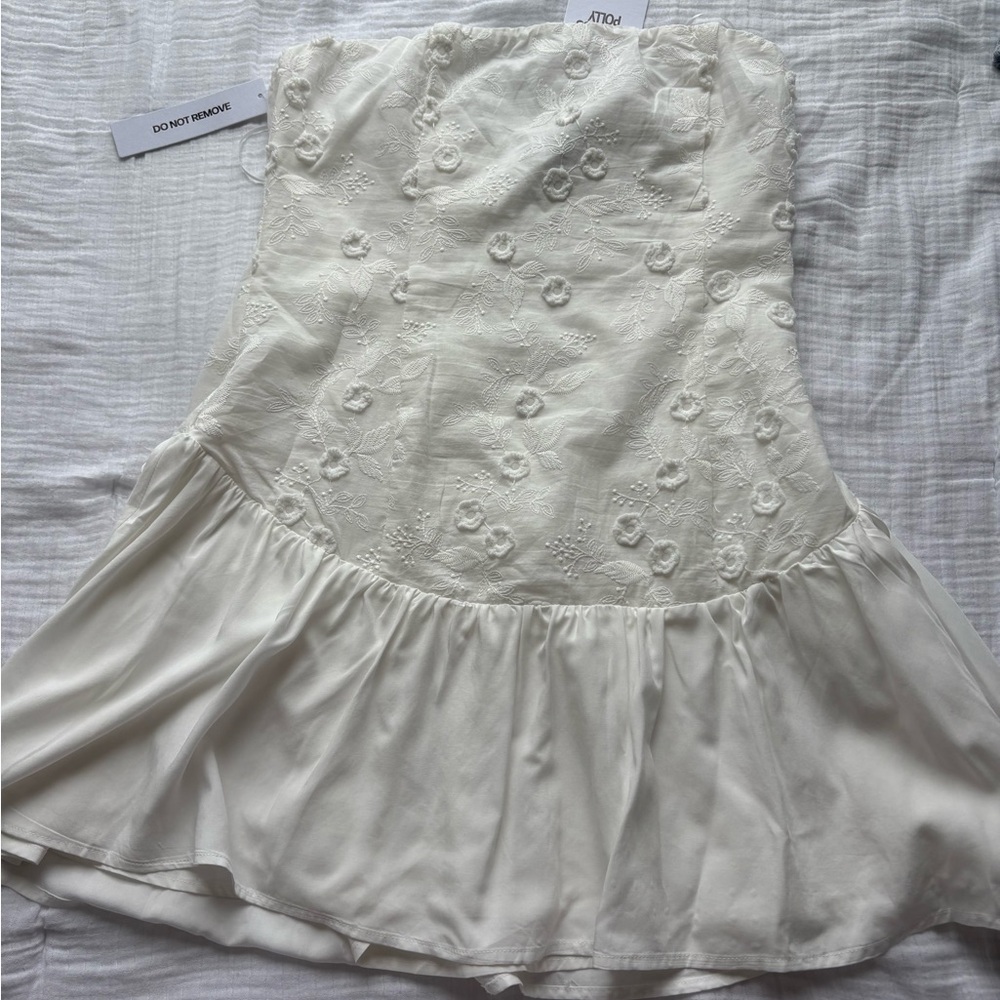 Princess Polly Ivory Strapless Dress